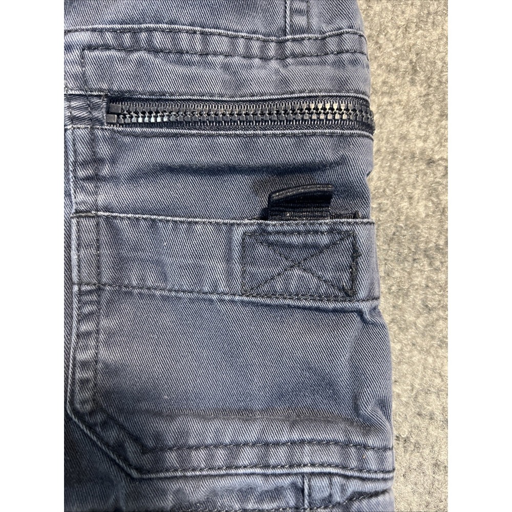 Vintage Y2K OshKosh B'gosh Navy Blue Cargo Shorts - OKB Est. 95 Patch - Size 6 Y - Picture 3 of 7